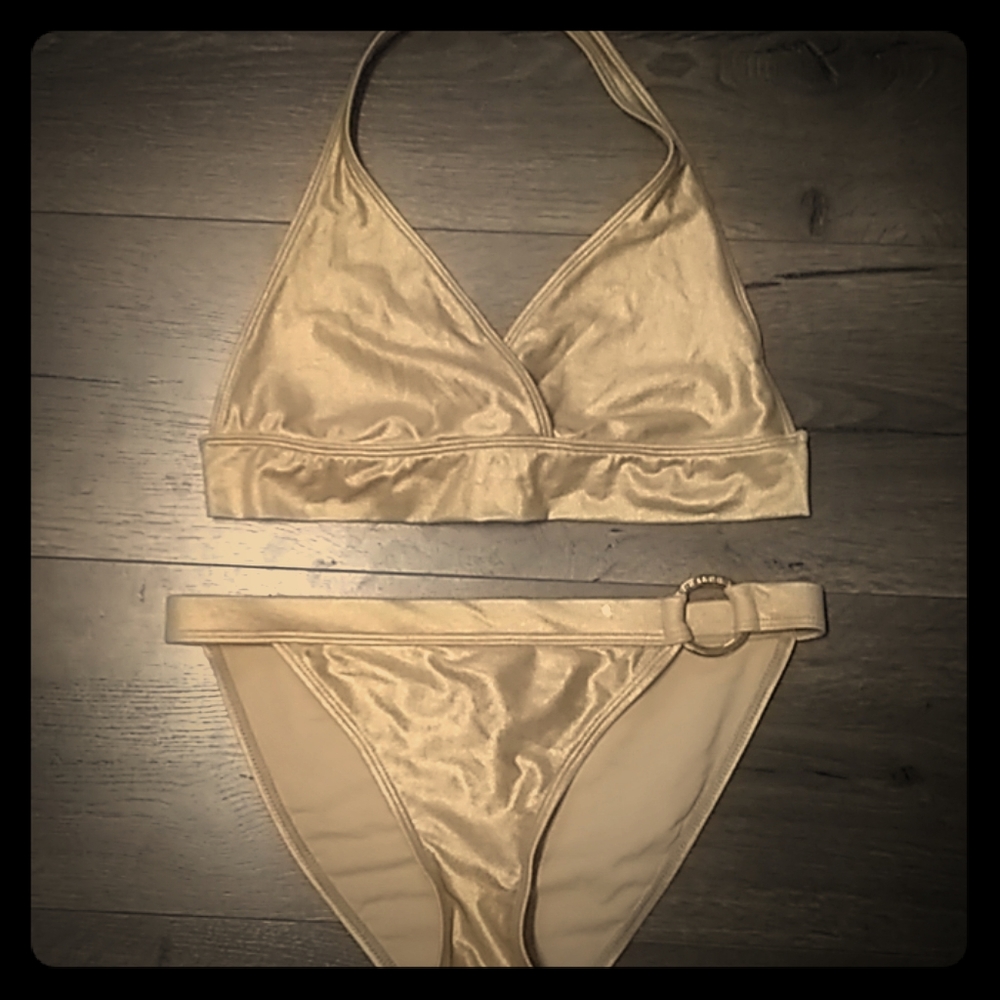 Ralph Lauren separates gold shimmer bikini